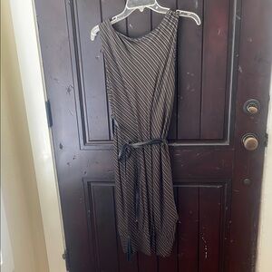 L.A.M.B. Black Asymmetrical Sheath Dress